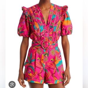 Farm Rio Macaw Romper